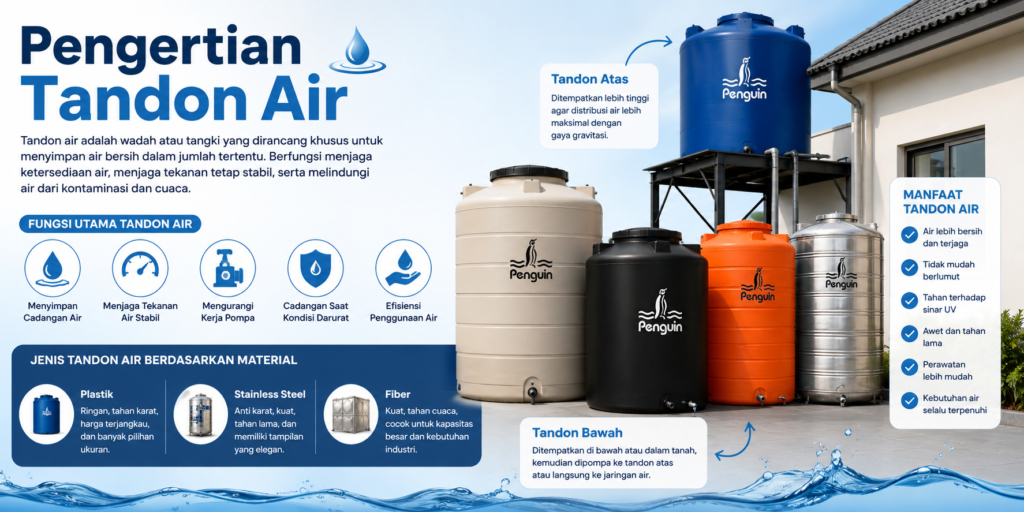 Pengertian Tandon Air Lengkap Beserta Detailnya