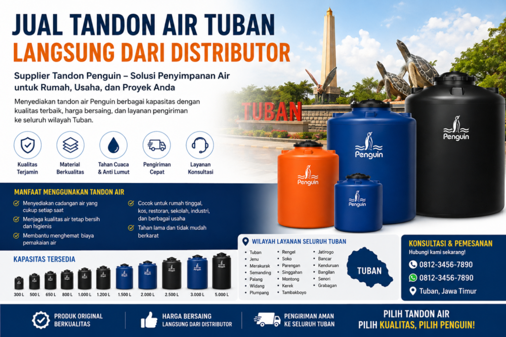 Supplier Tandon Air Tuban Langsung Dari Distributor No 
