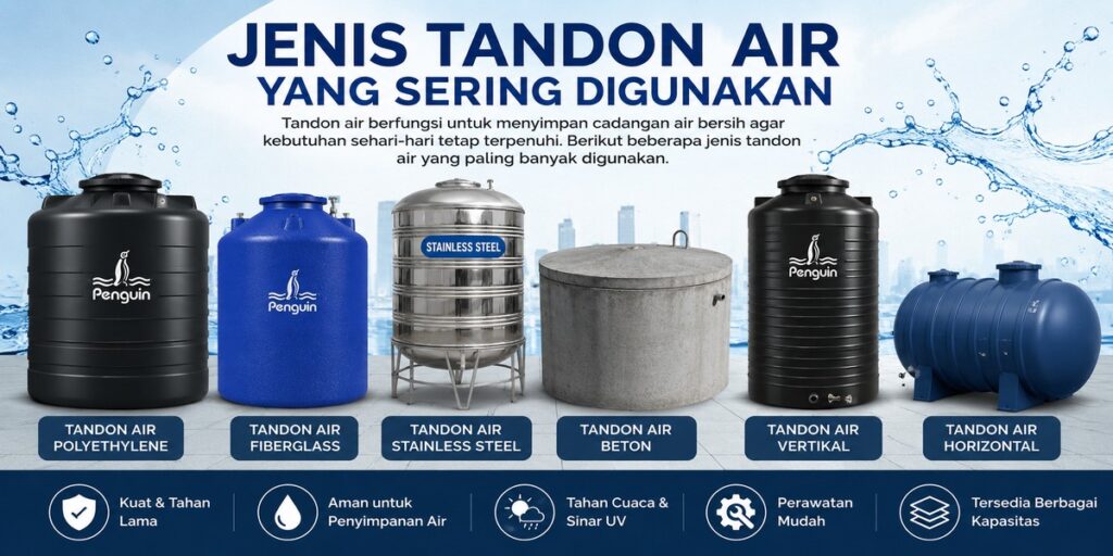 Jenis Tandon Air