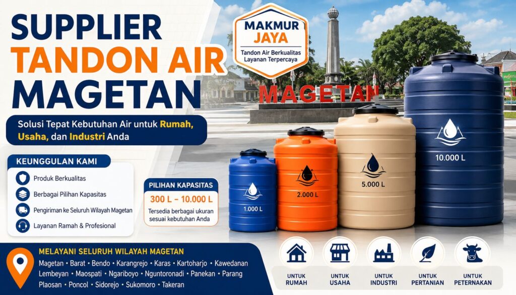 Supplier Tandon Air Magetan Dari Distributor Makmur Jaya